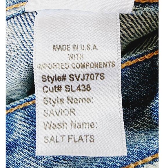 SLVRLAKE Savior Cargo High-Rise Straight Jeans Salt Flats Blue 24 NWOT - Picture 9 of 12